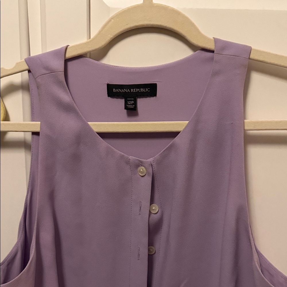 Banana Republic Light Purple Sleeveless Top